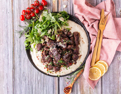 Steak Bites with Herb Garlic Butter