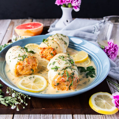 Lemon Herb Butter Sauce for Stuffed Orange Roughy