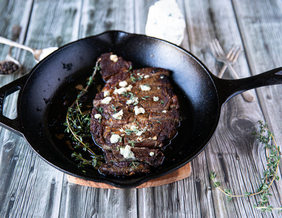 Sealand Quality Foods 12oz Ribeye Steak Rosemary Butter Skillet