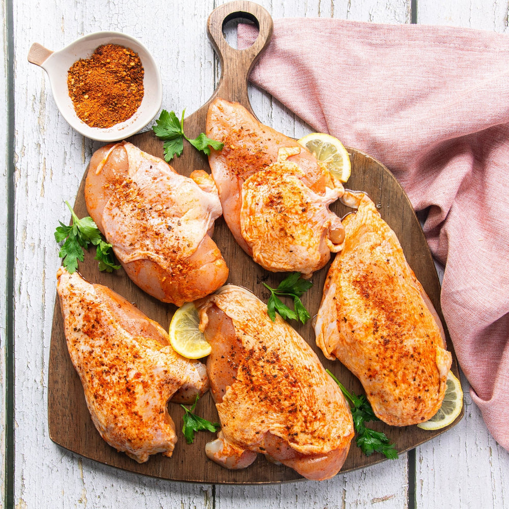 Seasoned Skin On BBQ Chicken Breasts - Sealand Quality Foods