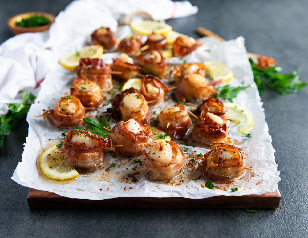 Bacon - Wrapped Natural Dry Scallops - Sealand Quality Foods