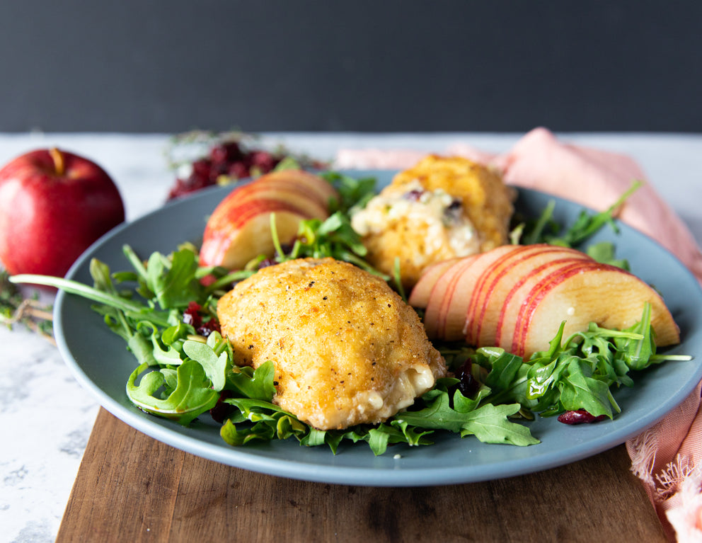 Sealand Quality Foods Brie, Apple and Cranberry Stuffed Chicken Breasts with Arugula