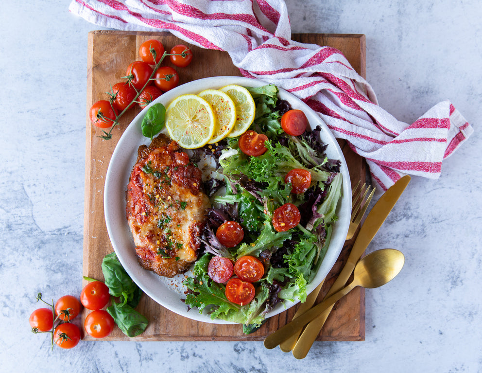 Sealand Quality Foods Chicken Parmigiana with Simple Side Salad