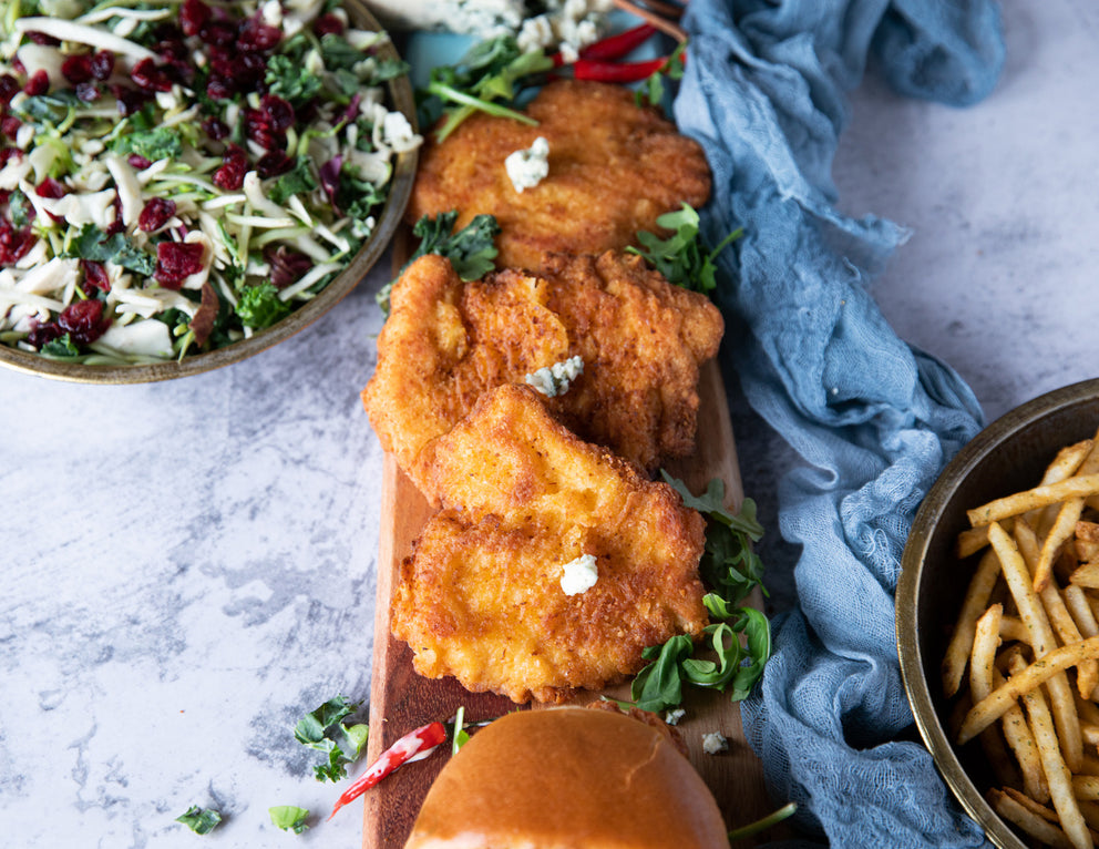 Sealand Quality Foods Gluten Free Chicken Burgers with Broccoli Slaw