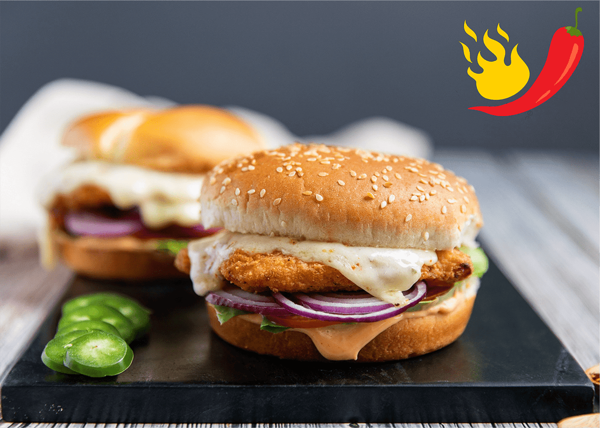 Hot and Spicy Chicken Breast Burgers - Sealand Quality Foods