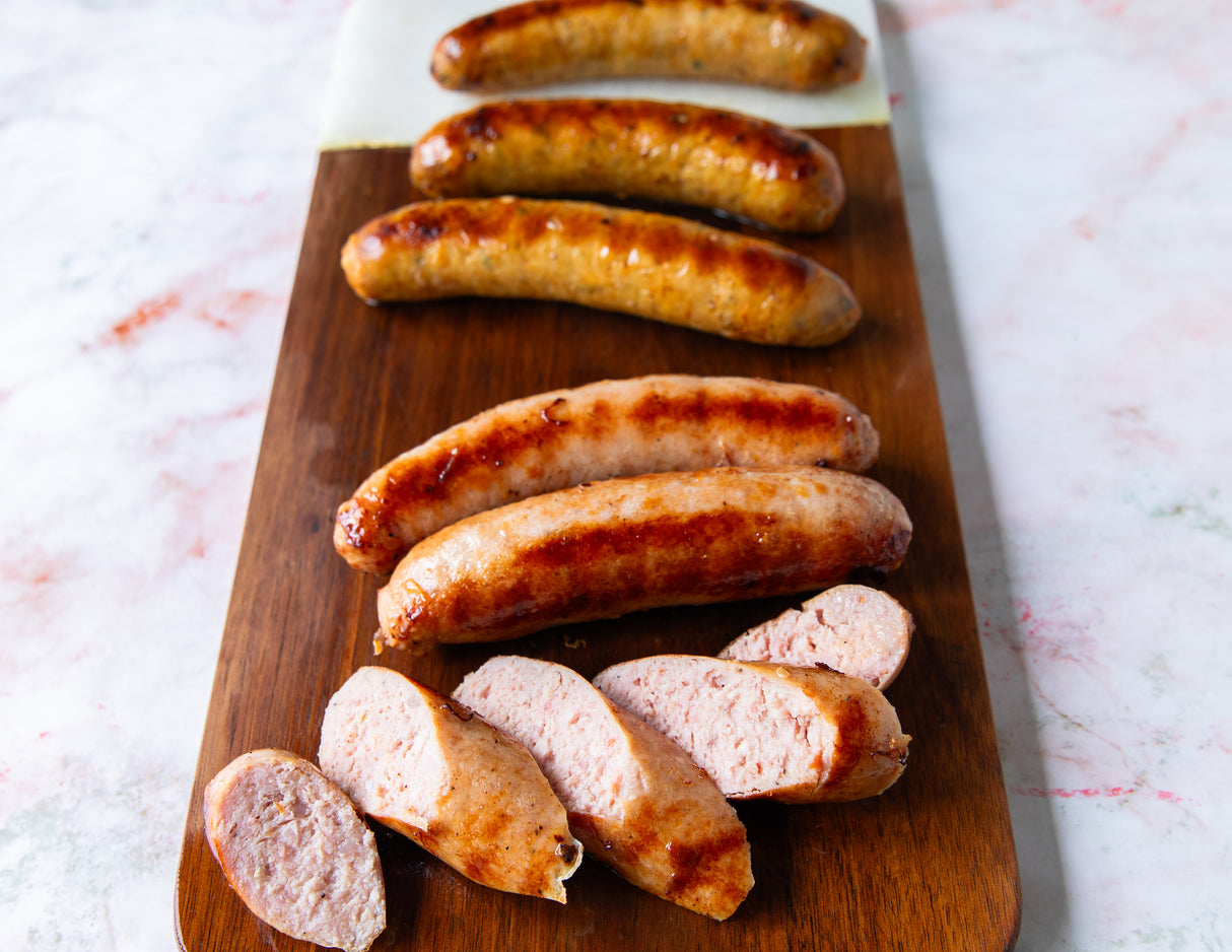 Bacon Bratwurst & Cheddar Jalapeño Sausages