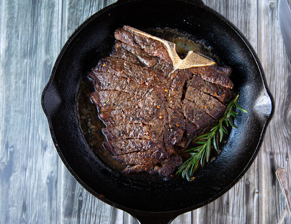 Sealand Quality Foods Skillet T-bone Steak with Rosemary