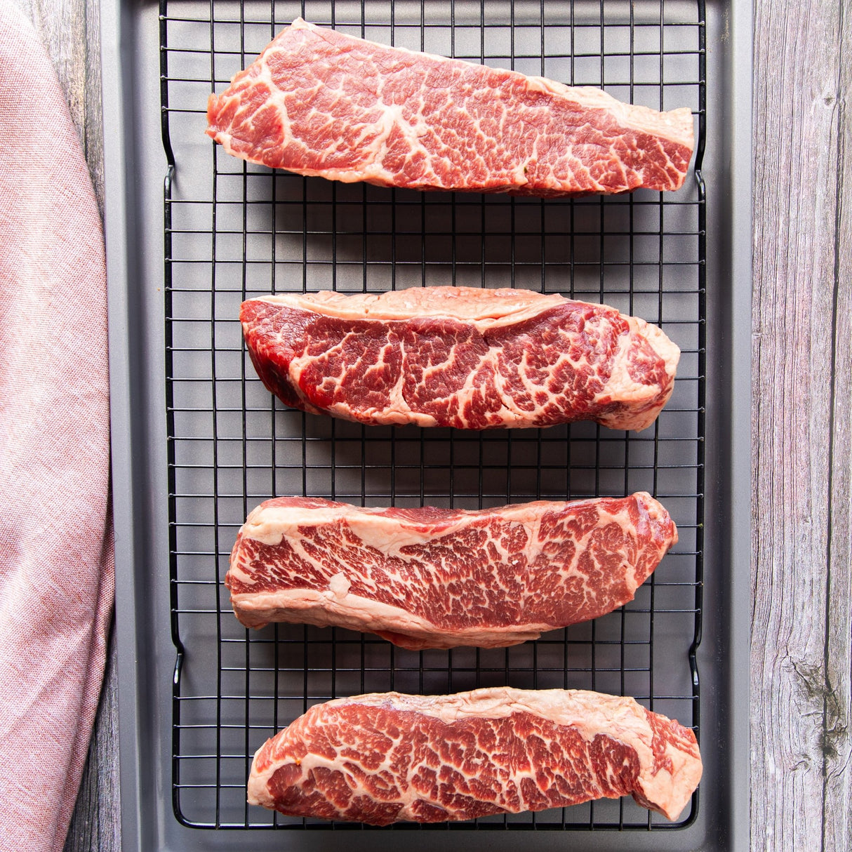 Wagyu Striploin Steaks - 10oz - End Cut - Sealand Quality Foods