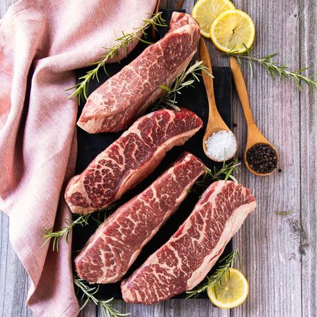 Wagyu Striploin Steaks - 10oz - End Cut - Sealand Quality Foods