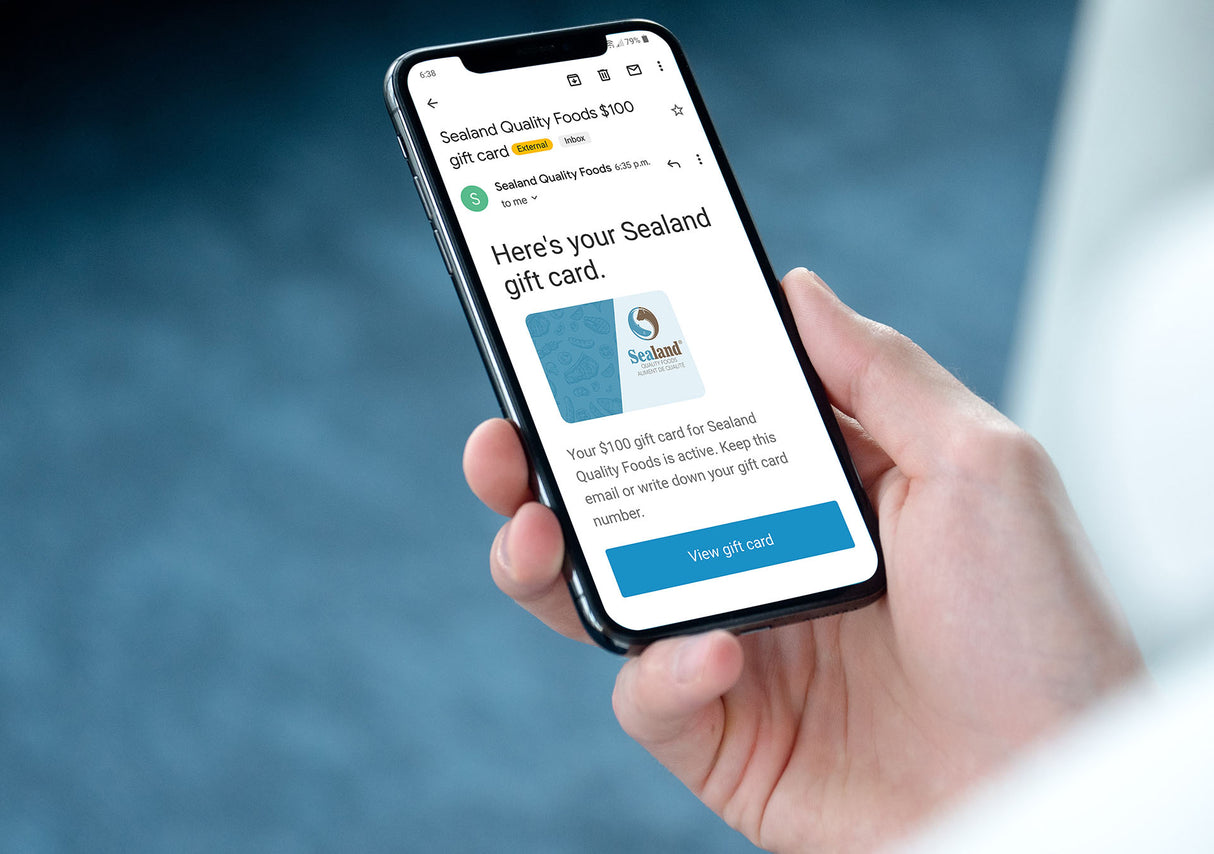 Sealand Quality Foods Digital Gift Card - Sealand Quality Foods