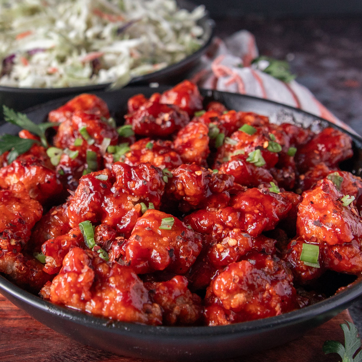 Boneless Pork Dry Ribs with Tangy Sweet BBQ Sauce