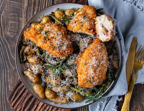 Chicken Cordon Bleu with Fingerling Potatoes