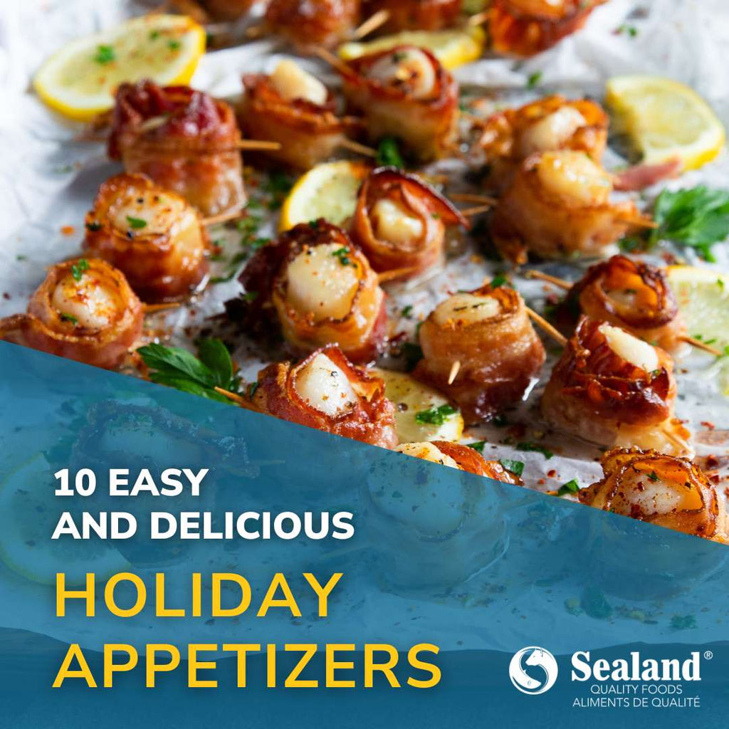 Cover image for Sealand blog about 10 easy and delicious holiday appetizers