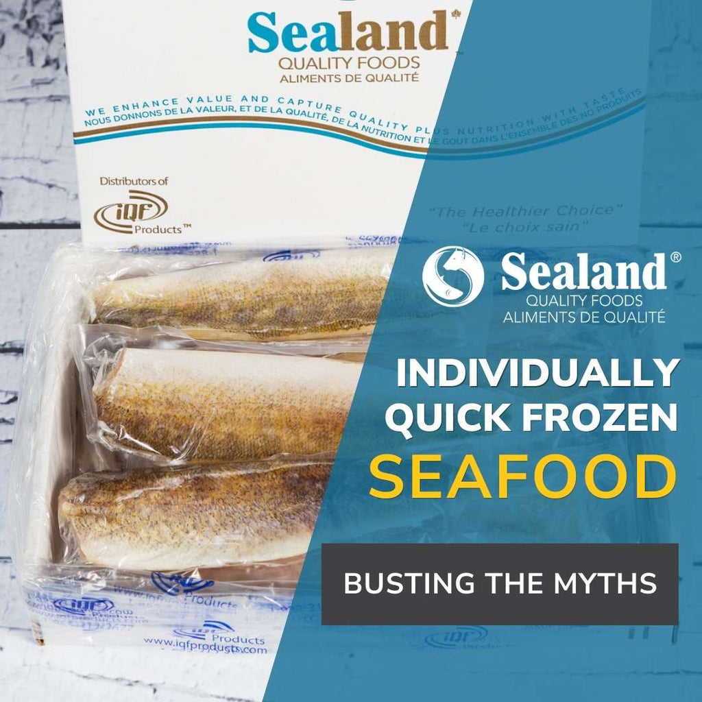 Box of Sealand Quality Foods Individually Quick Frozen Pickerel