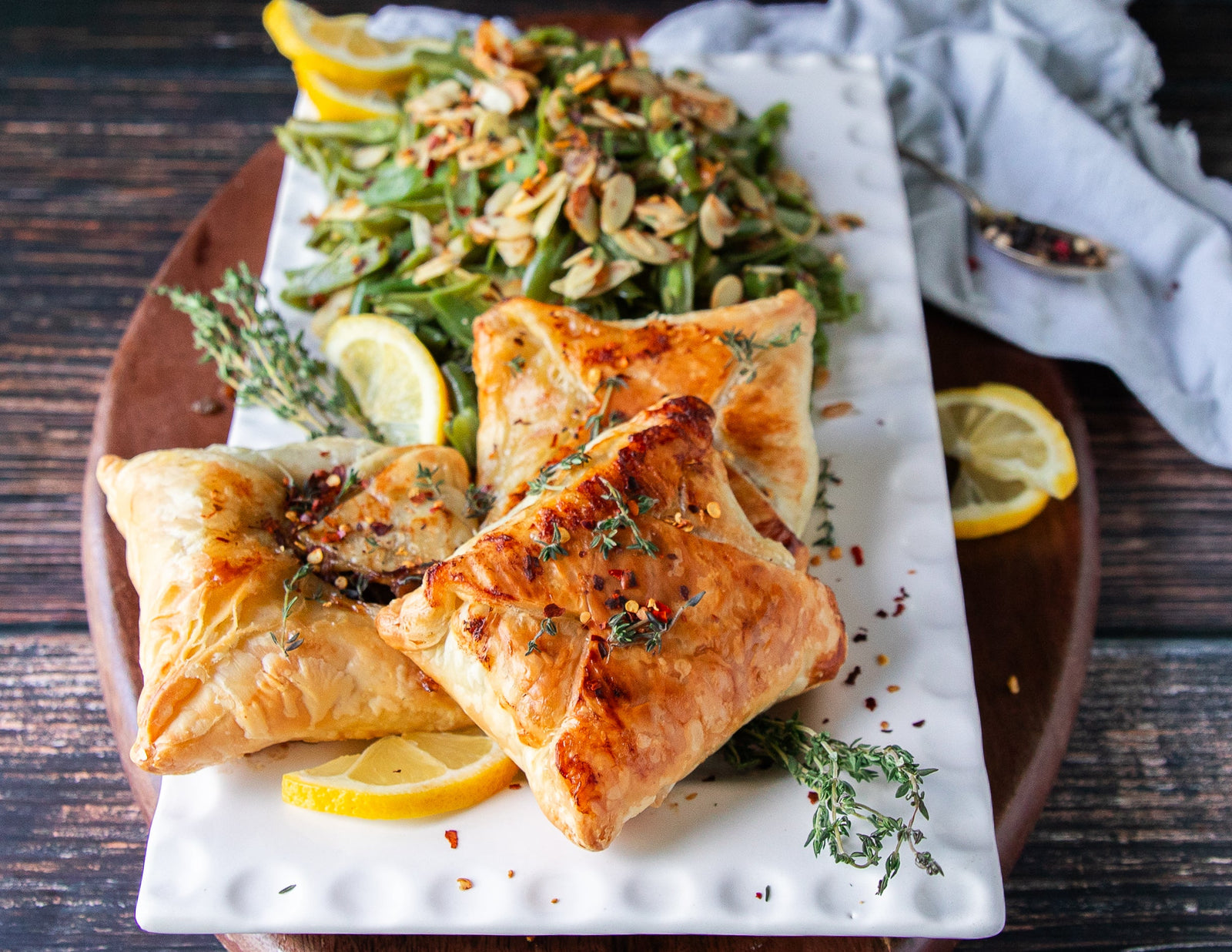 Beef Wellington With Green Beans Almondine 