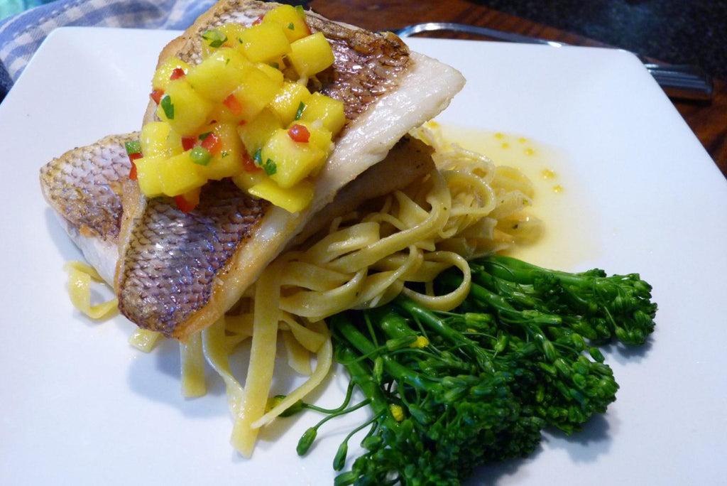 Red Snapper with Mango Salsa