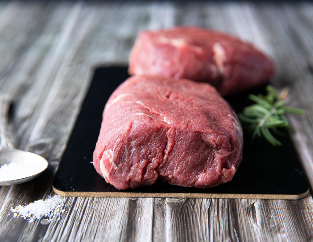 Raw 10oz Tenderloin Steaks - Chateaubriand for Two from Sealand Quality Foods.