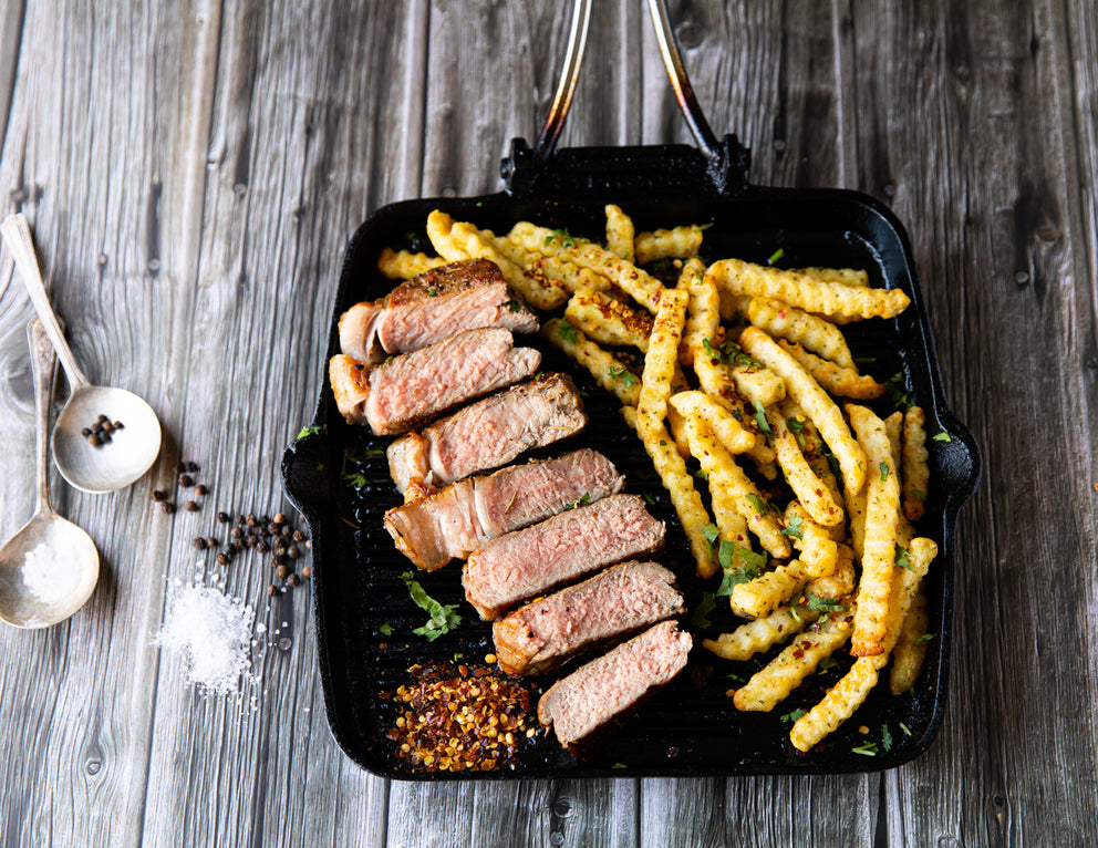 Sealand Quality Foods 12oz New York Striploin Steak with Fries