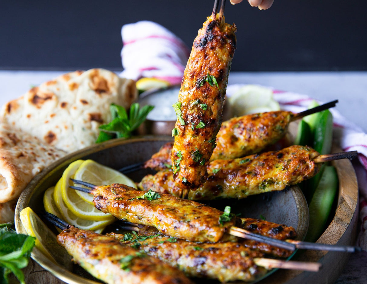 Alhudapk Com Turkish Ground Chicken Kebab Recipe Seekh Kabab