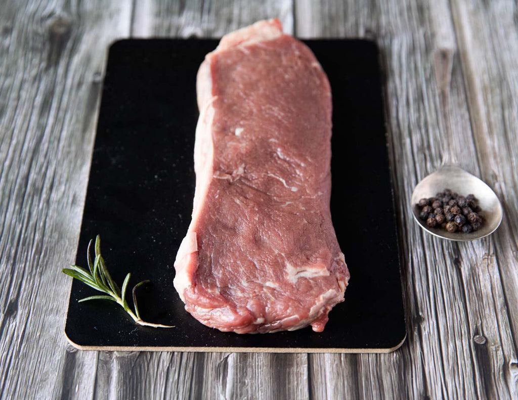 Raw 8oz New York Striploin Steak by Sealand Quality Foods 