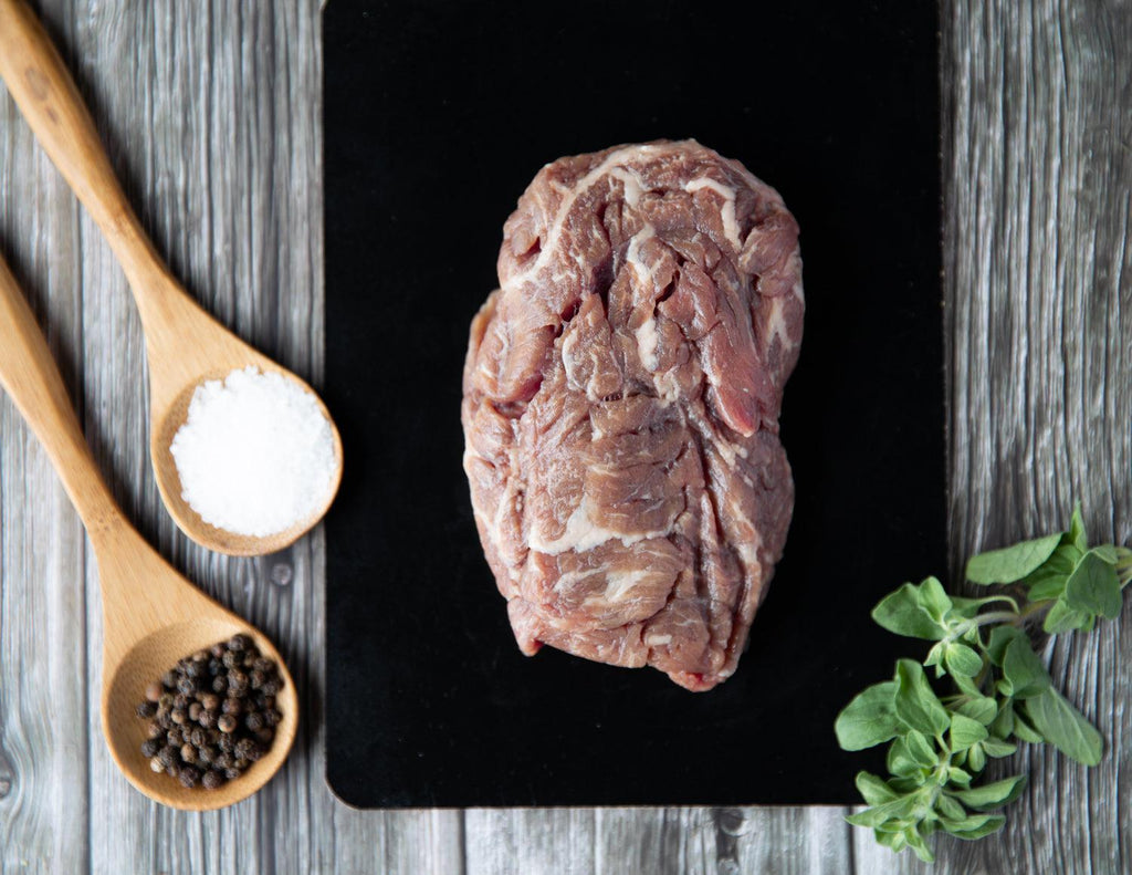 A raw Bavette Steak from Sealand Quality Foods.