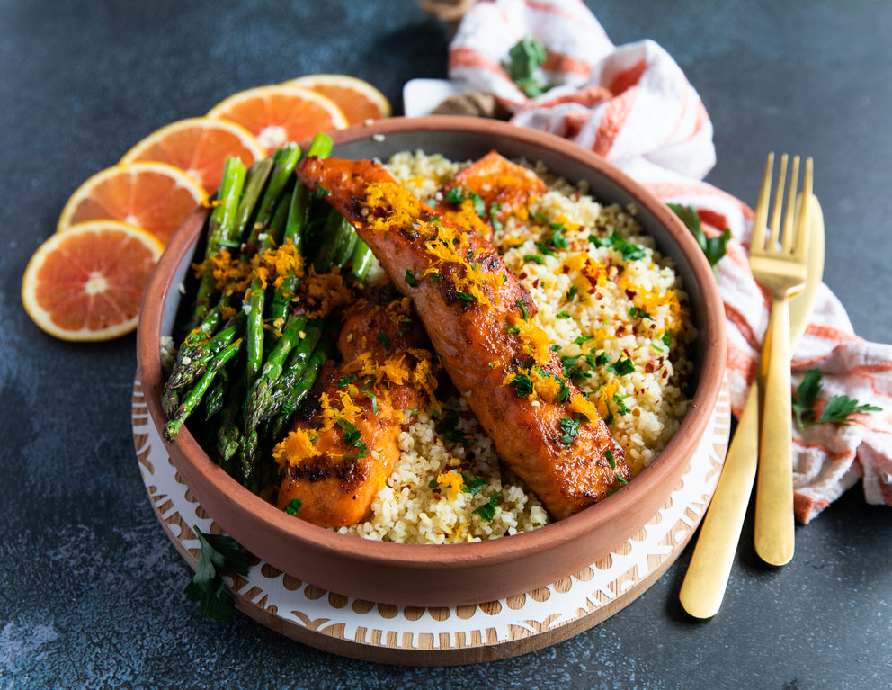 Moroccan Spiced Norwegian Skin On Centre Cut Salmon