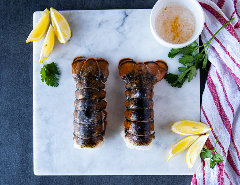 Two Raw Canadian Lobster Tails from Sealand Quality Foods