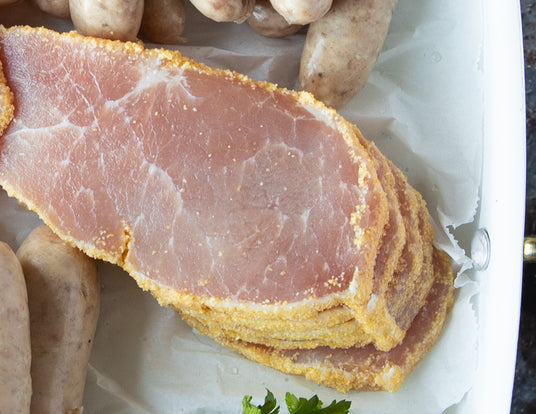 Sealand Quality Foods Canadian Peameal Bacon with Cornmeal Coating