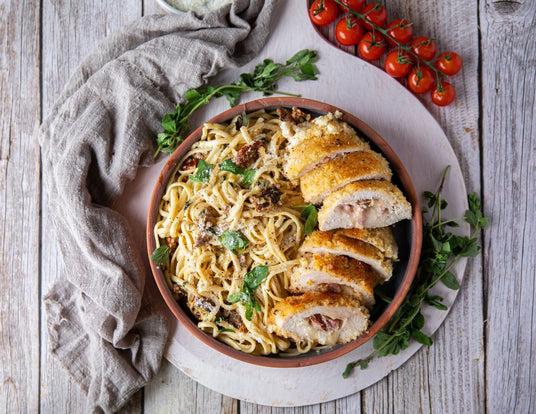 Sealand Quality Foods Chicken Cordon Bleu with Creamy Sundried Tomato Pasta