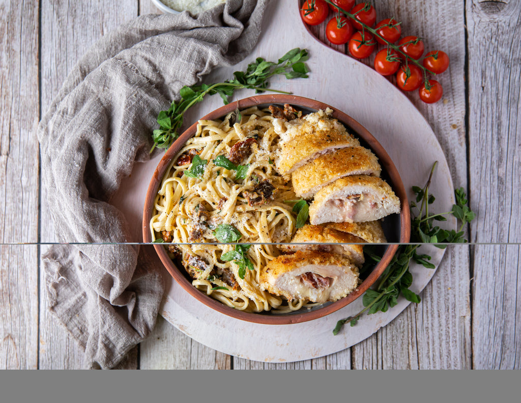 Sealand Quality Foods Chicken Cordon Bleu with Creamy Sundried Tomato Pasta