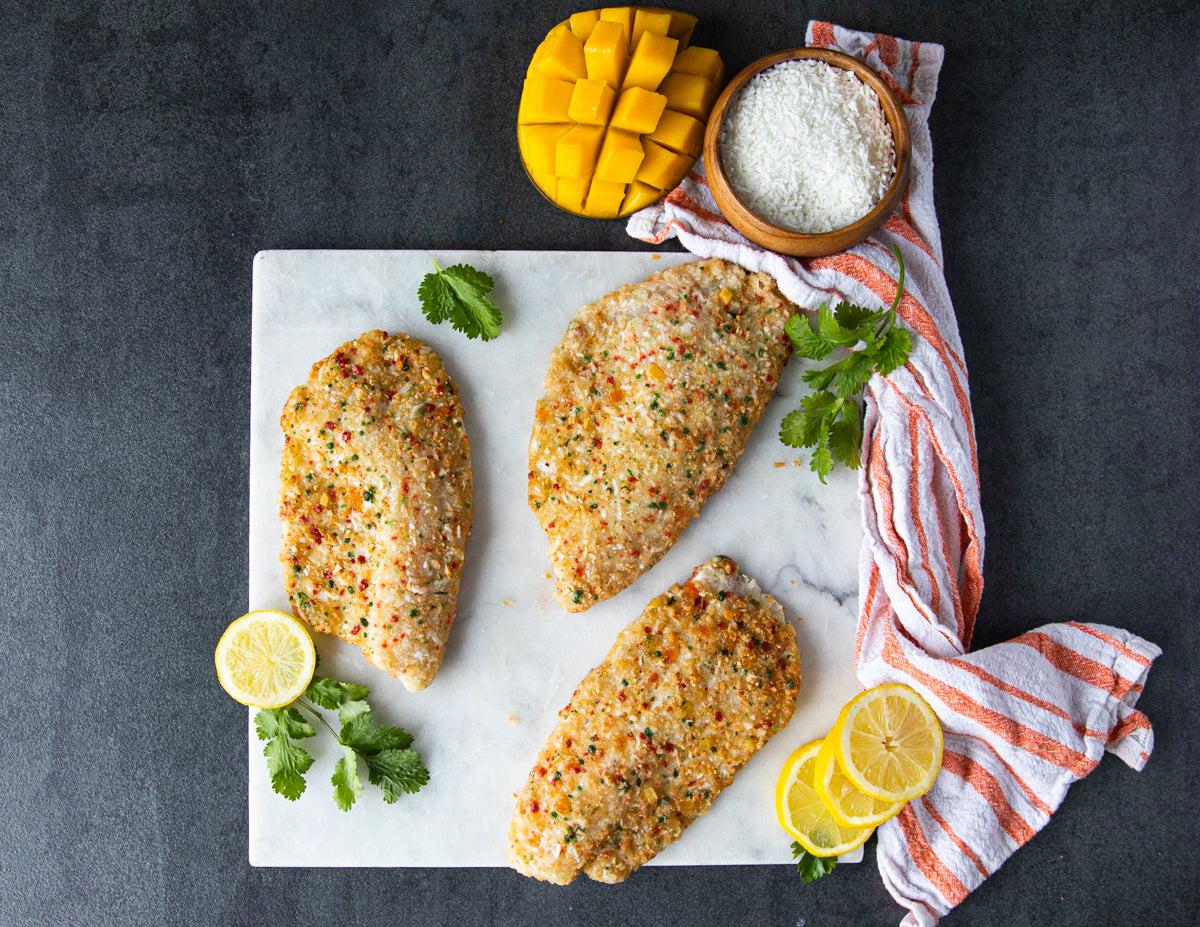 Coconut Crusted Tilapia Fillets