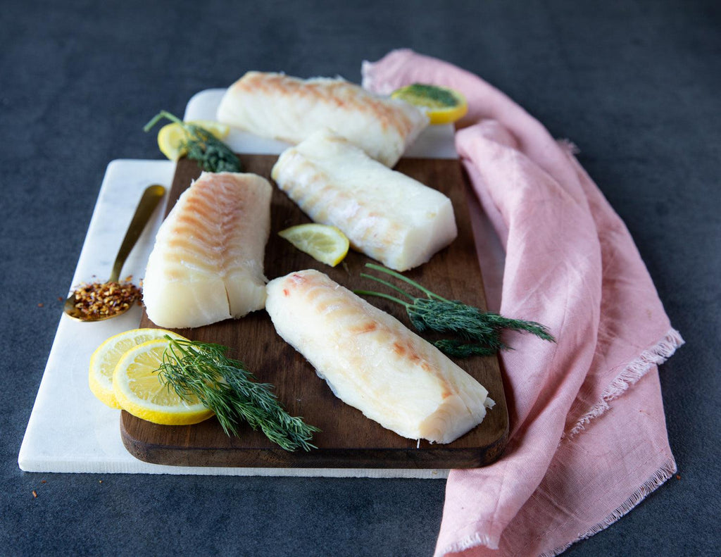 Raw Cod Loins from Sealand Quality Foods.