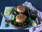 Crab Stuffed Salmon Pinwheels