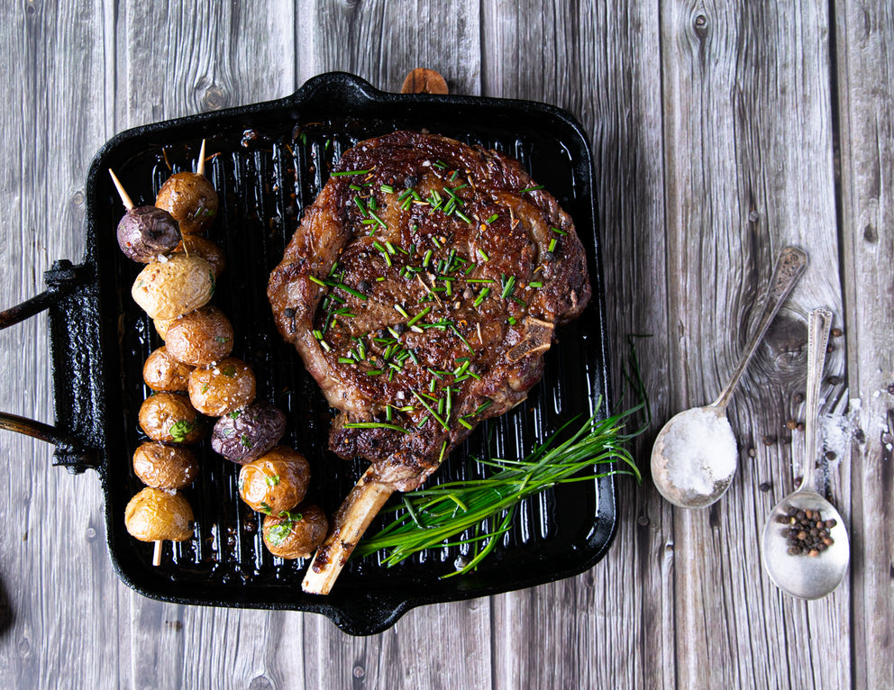 Sealand Quality Foods French Cut Prime Rib Steaks with Roasted Baby Potatoes