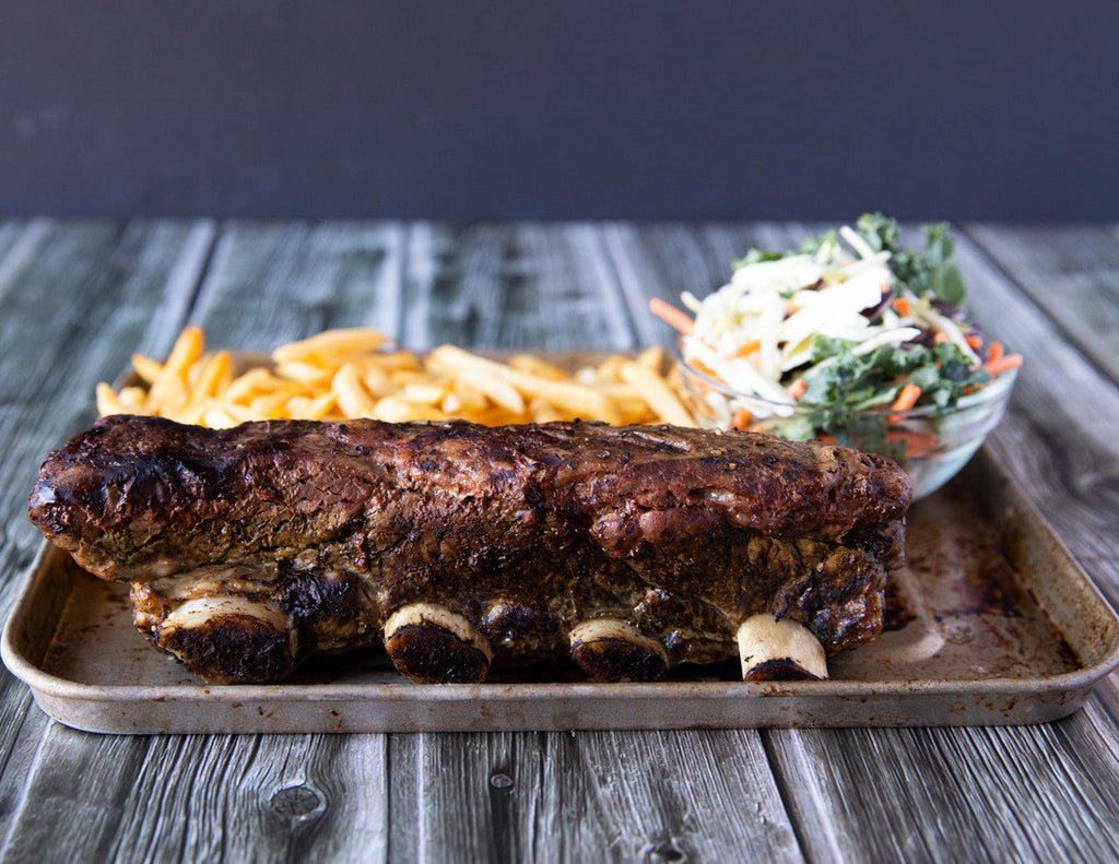 Sealand Quality Foods Gluten-Free Beef Short Ribs with Coleslaw and Fries