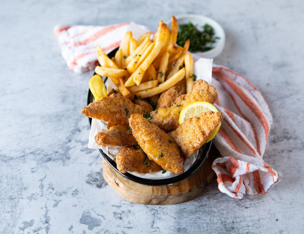 Sealand Quality Foods Gluten-Free Chicken Fingers with Fries