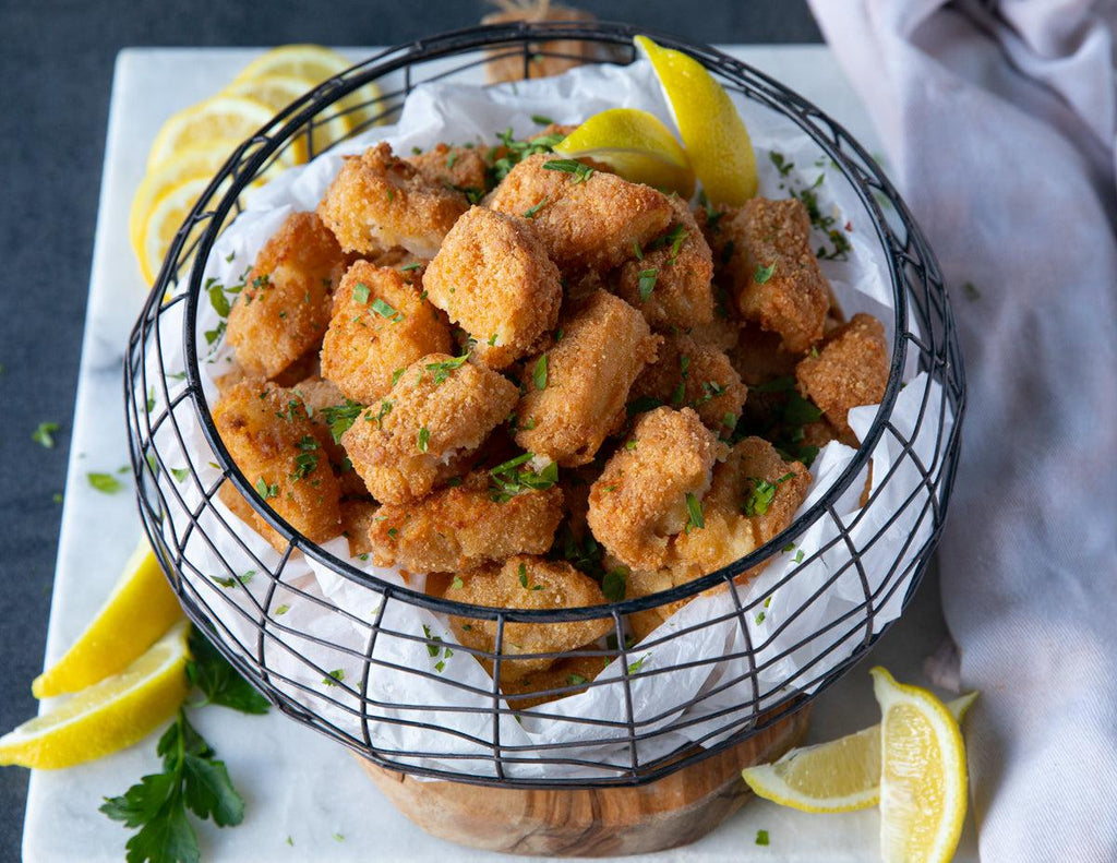 Sealand Quality Foods Gluten-Free Cod Nuggets in Basket