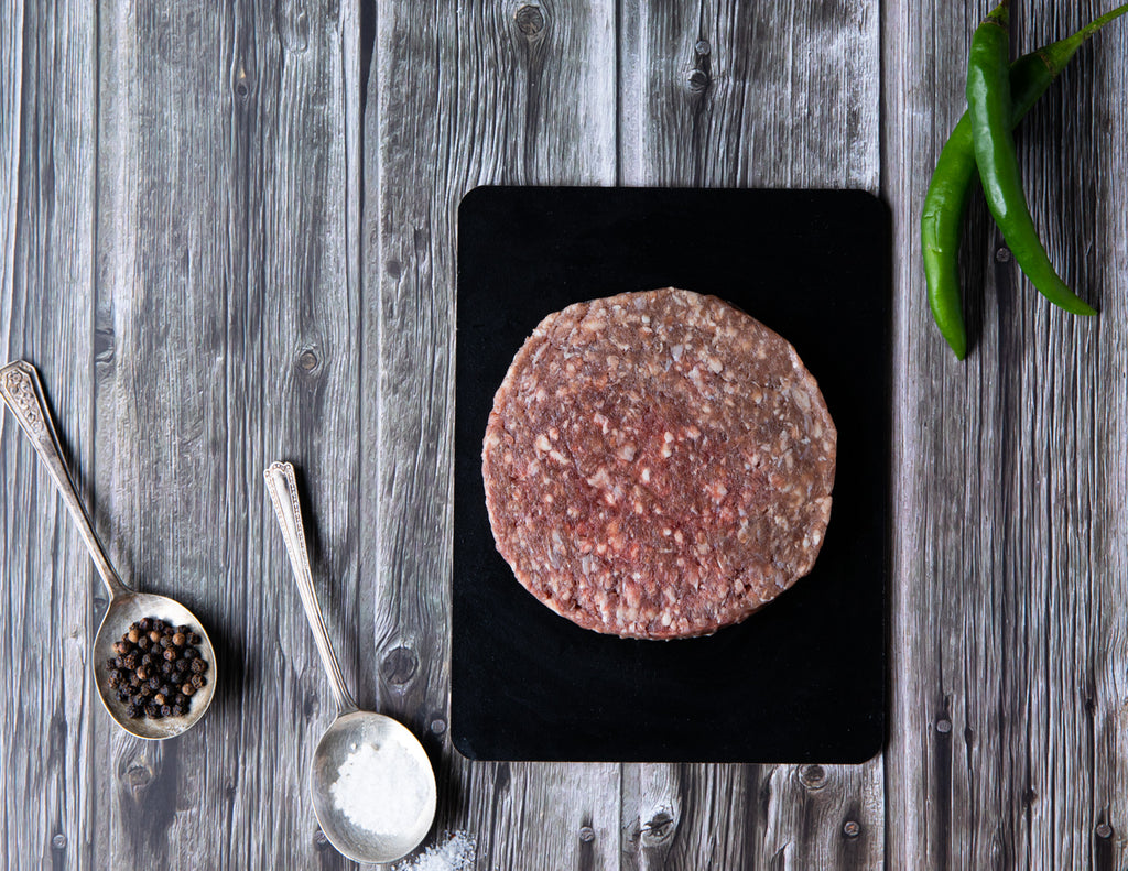Sealand Quality Foods Raw Uncooked Free Bison Burger
