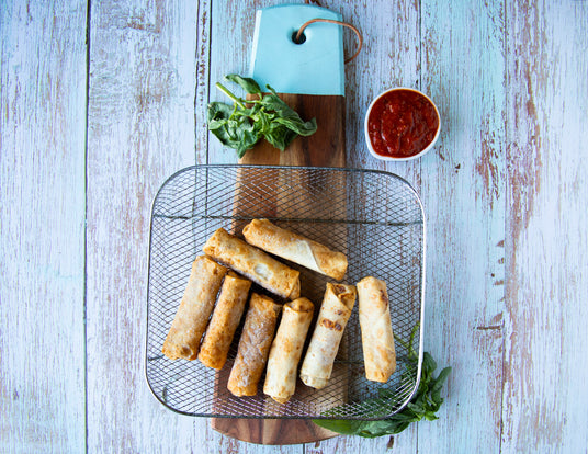 Frozen Sealand Quality Foods Pepperoni Pizza Fingers in Air Fryer Basket