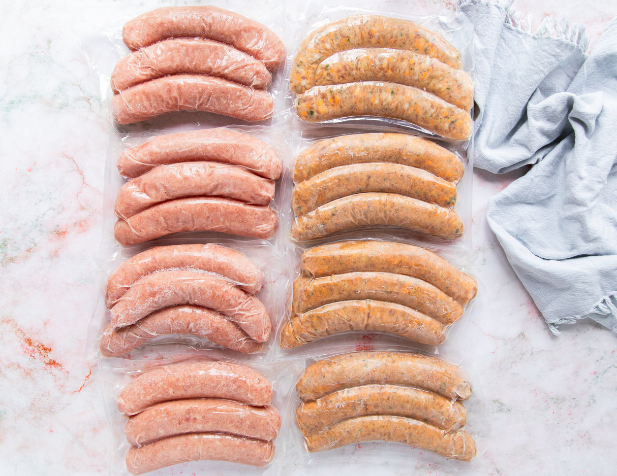 Bacon Bratwurst & Cheddar Jalapeño Sausages