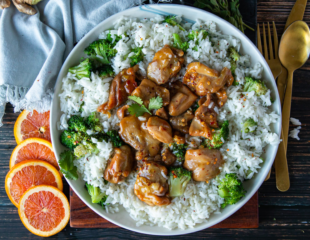 Sealand Quality Foods Orange Chicken with Broccoli & Jasmine Rice Meal Kit