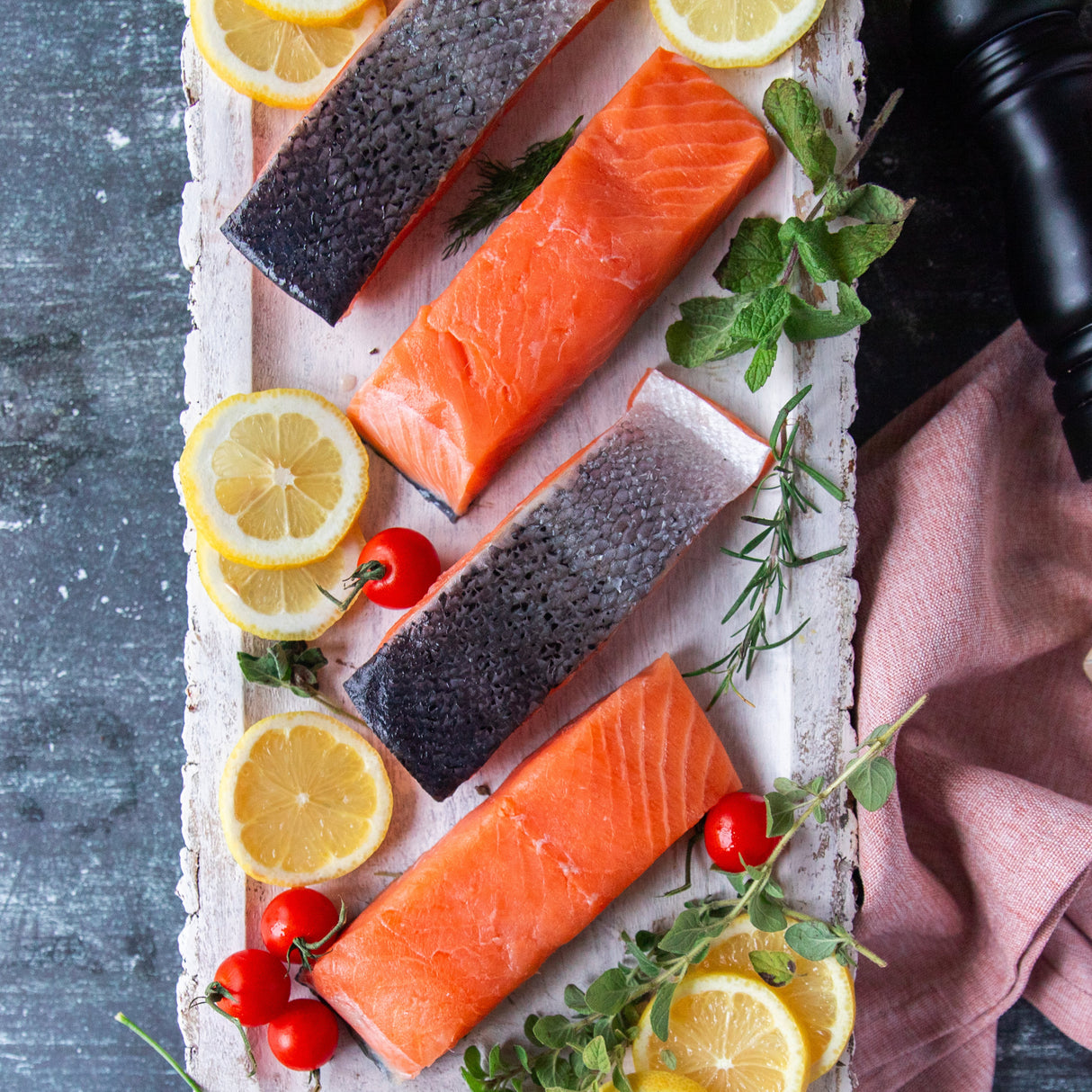 Skin On Centre Cut Canadian Salmon