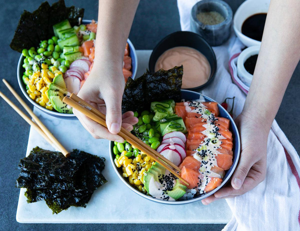 Sealand Quality Foods Skinless Centre Cut Norwegian Steelhead Salmon Sushi Bowls