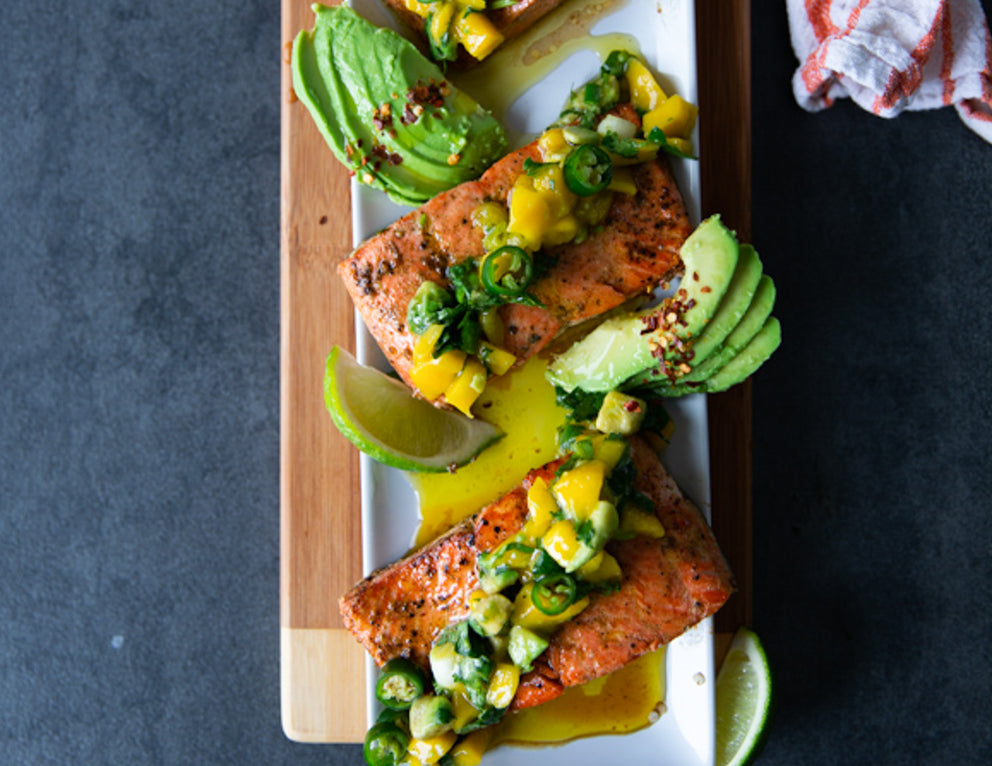 Sealand Quality Foods Sockeye Salmon Fillets with Mango Jalapeno Salsa