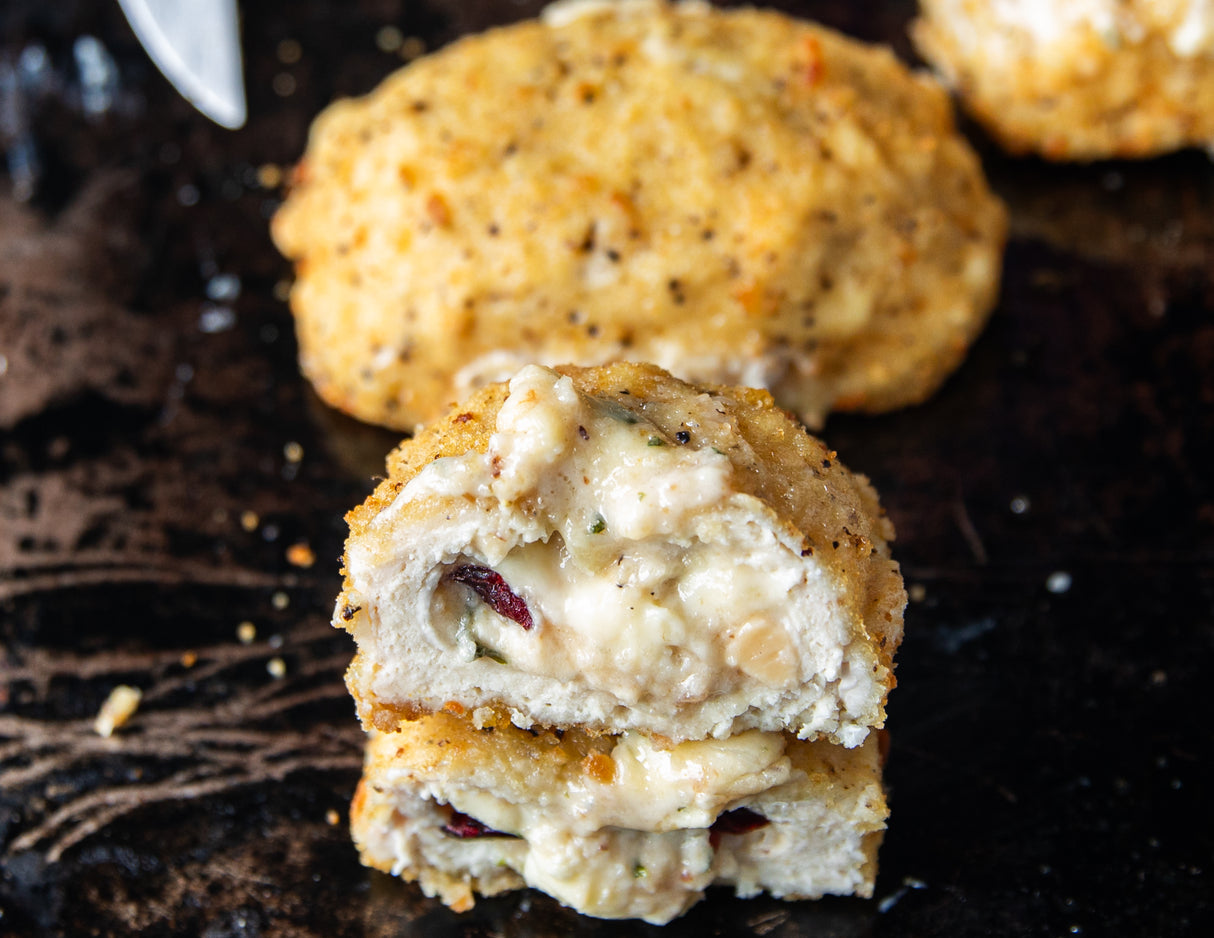 Brie, Apple and Cranberry Stuffed Chicken Breasts