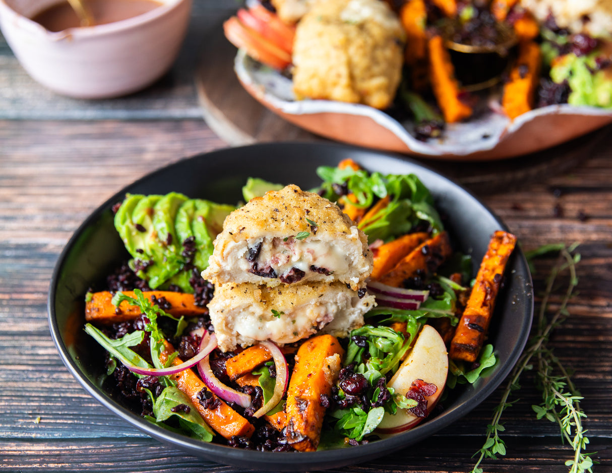 Brie, Apple and Cranberry Stuffed Chicken Breasts