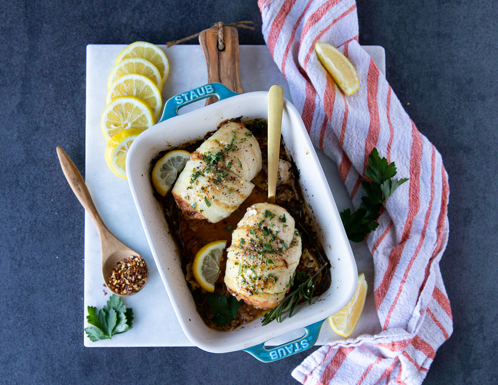 Sealand Quality Foods Stuffed Orange Roughy Fillets with Lemon Rosemary