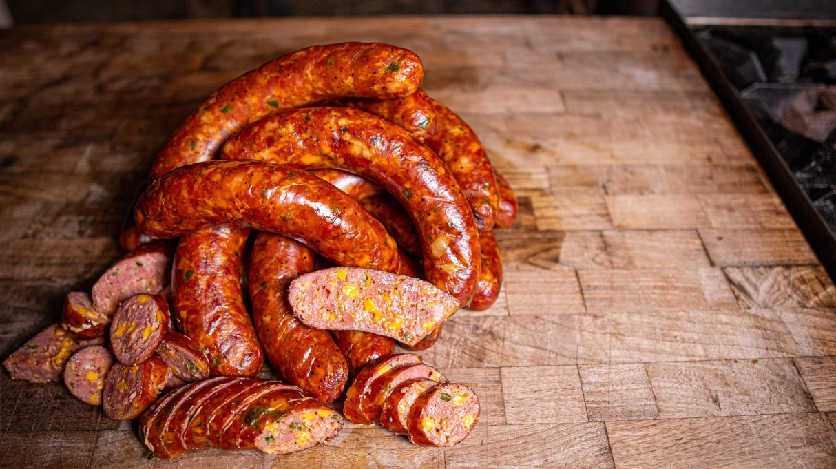 Bacon Bratwurst & Cheddar Jalapeño Sausages